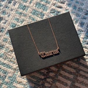 Taurus Necklace Dipped In RoseGold...